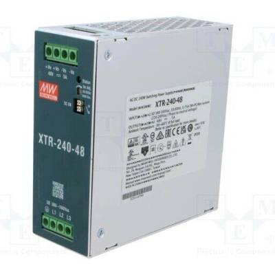 MEAN WELL XTR-240-48 Napájecí zdroj: spínaný; na lištu DIN; 240W; 48VDC; 0÷5A; OUT: 1