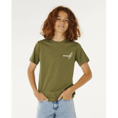 Rip Curl Eternal Shred Art Tee-boy Surplus Green