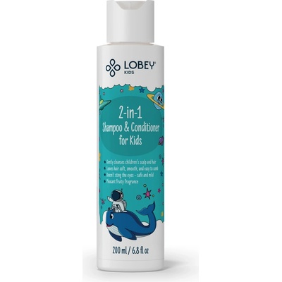 Lobey Kids šampón a kondicionér 2 v1 200 ml