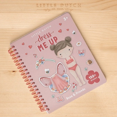 Little Dutch Kniha so samolepkami Rosa & Friends Obleč ma