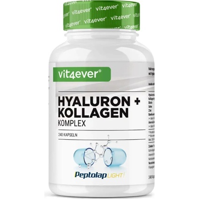 Vit4ever Kyselina Hyaluronová 100 mg + Collagen Complex 500 mg 240 kapslí
