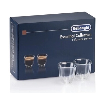 De Longhi Poháre na kávu Essential Collection 6 x 90 ml