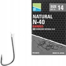Preston Natural N-40 Hooks veľ.12 15 ks