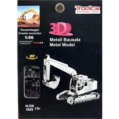 Tronico 3d метален пъзел, Верижен багер (t30309)