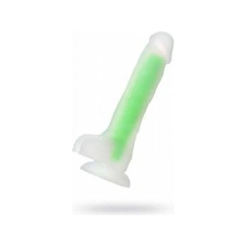 TOYFA Vibrator with suction cup Beyond Dick Glow Green 18cm Toyfa