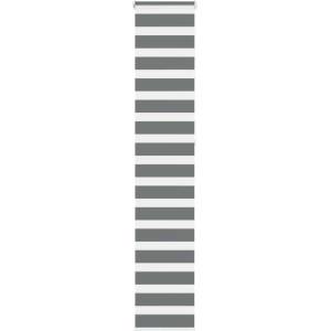 vidaXL Зебра щора, тъмносива, 50x230 см, ширина на плата 45, 9 см, полиестер (4014173)