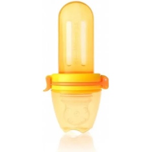 Kidsme Биберон за храна Kidsme - Скуизър, 4м+, orange and yellow (160378 OY) - ozone