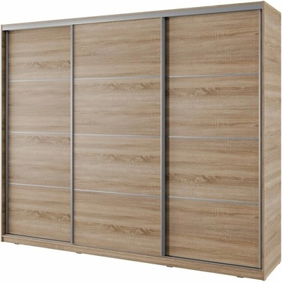Nejlevnější nábytek Barnaba s posuvnými dveřmi 250 cm dub sonom