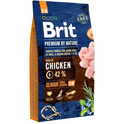 Brit Premium By Nature Senior S+M Kuracie 8 kg
