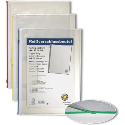 Office Point Папка с цветен цип Office Point A4 Прозрачен (1303088-00-3450000-02)