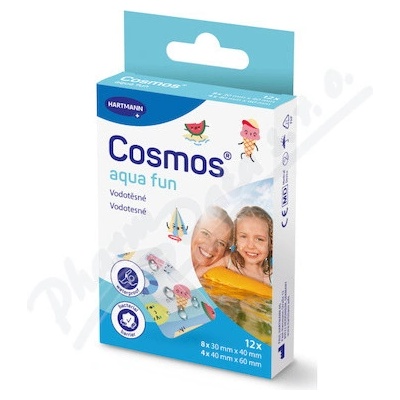 Cosmos aqua fun náplast do vody 2 velikosti 12 ks