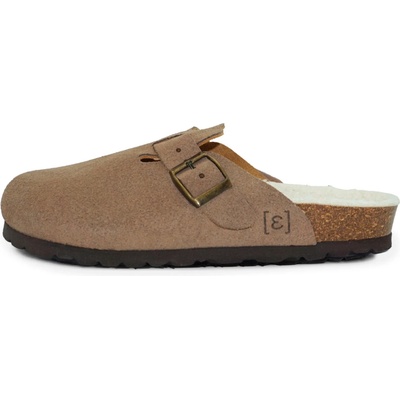 Espadrij Дамски пантофи Espadrij Women's Cloq Velour Teddy Sandals - Sable - размер 36 (EU) (126-0550-0112)