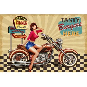 DIMEX ART s. r. o Флизелинов фототапет винтидж плакат с жена 375 x 250 см