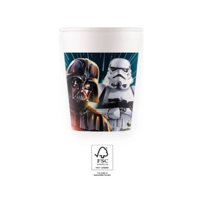 Procos EKO Papírové kelímky STAR WARS Galaxie 200ml – Zboží Dáma