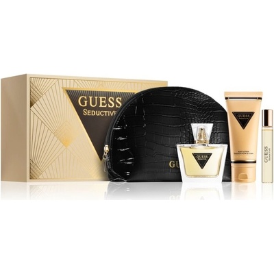 Guess Seductive Woman EDT 75 ml + telové mlieko 100 ml + EDT 15 ml + kozmetická taštička darčeková sada
