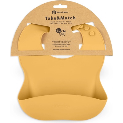 Petite&Mars Podbradník silikónový Take&Match Intense Ochre 6m+