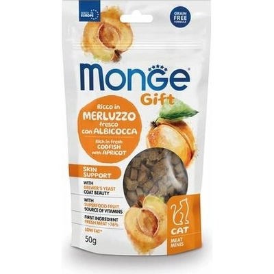 Monge Gift Meat Minis Skin support s treskou a marhuľou 50 g