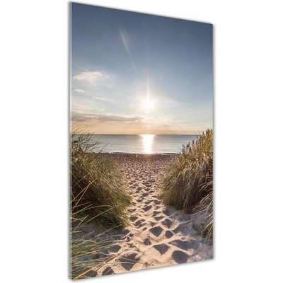 Vertikálny fotoobraz na skle Morské duny 50x100 cm