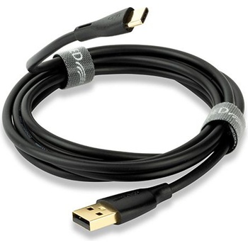Image 1 of QED Кабел QED - Connect QE8187, USB-C/USB-A, 1.5m, черен (QE8187)