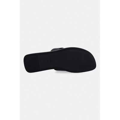 Calvin Klein джапанки дамски от кожа FLAT SANDAL THONG LTH (HW0HW02866)
