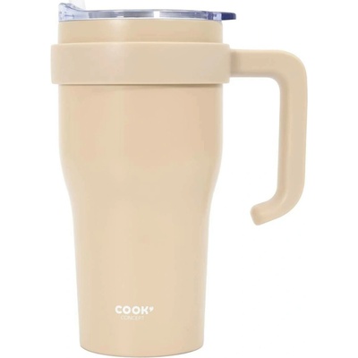 CMP KA0583 Termohrnek s uchem a brčkem 600 ml béžový