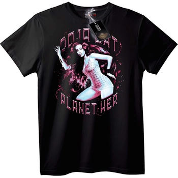NOONEBRAND Тениска Planet Her - L, Black