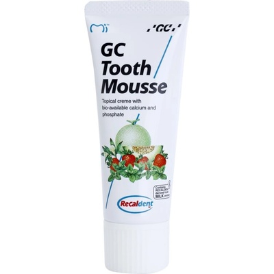 GC Tooth Mousse реминализиращ защитен крем за чувствителни зъби без флуорид вкус Melon 35ml