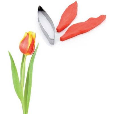 Pavoni Žilkovače, vykrajovátko, sada 3ks (list Tulipán) 2,5x18, v.2cm