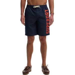 Superdry Бански гащета Superdry Logo 19 swimming shorts - Blue (Nautical Navy)