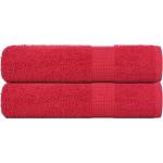 vidaXL Кърпи за ръце FROGN 2 бр. Червени 50x100 см 360 г/м2 (136926)