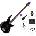 Cort Action Bass Plus SET 2 Black Електрическа бас китара