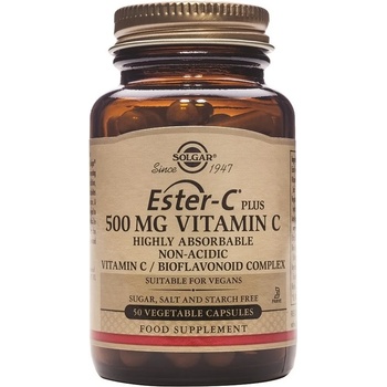 Solgar Ester-C Plus, 500 mg, 50 растителни капсули, Solgar