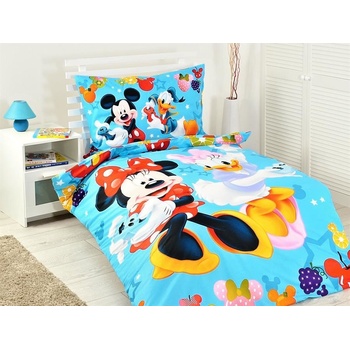 Jerry Fabrics Obliečky Mickey a Minnie games bavlna 140x200 70x90