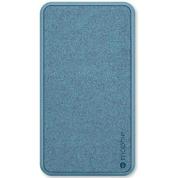 mophie Powerstation Plus XL 10000 mAh Power Bank - външна батерия с вграден Lightning кабел и USB-A изход за мобилни устройства (светлосин)