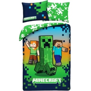 Halantex Minecraft: Комплект спално бельо - 140 x 200 см, 70 x 90 см (MNC-880BL)