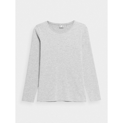 4F 4FAW23TLONF167 Dámske tričko COLD LIGHT GREY MELANGE