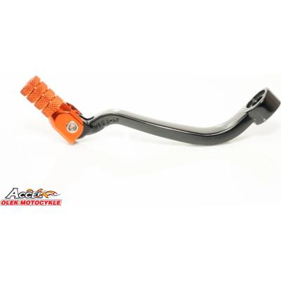 ACCEL páka řazení KTM SXF250/350 16-19, EXCF 250/350 17-19, HUSQVARNA hliníková barva černá, koncovka oranžová (79234031000)