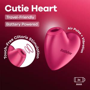 Satisfyer Cutie Heart Battery Series Pink