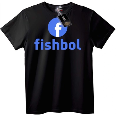 NOONEBRAND Тениска Facebook Fishbol - 7XL, Black