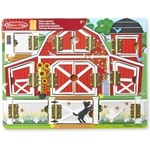 Melissa & Doug - Магнитна образователна игра с врати - Ферма (14592)