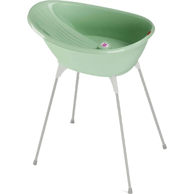 Okbaby Комплект вана и стойка OK Baby - Бела, зелена (OKBBES92503GR)