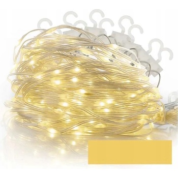 Emos Svetelná reťaz LED vianočná nano reťaz záclona 2,9x1,5 m vonkajšia aj vnútorná teplá biela programy D3EW03
