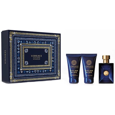 Versace Dylan Blue Gift Set - EDT 50 ml + Shower Gel 50 ml + After Shave Balsam 50 ml за мъже
