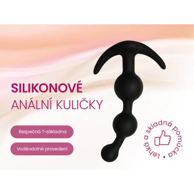 Kvigo Silikonové anální kuličky Černý – Zbozi.Blesk.cz