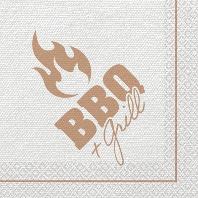Amscan papírové ubrousky na grilování 16ks BBQ grill 33x33cm