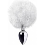 Metal by TOYFA Silver anal plug TOYFA Metal with faux fur
