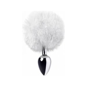 Metal by TOYFA Silver anal plug TOYFA Metal with faux fur