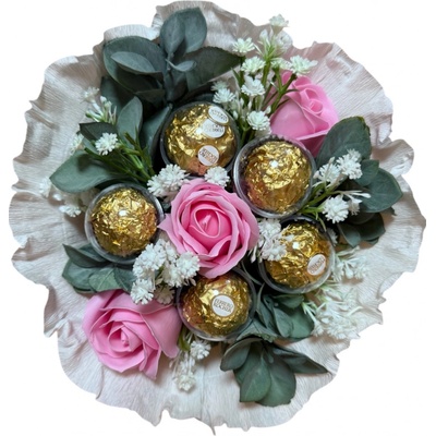 DANNY MADE Mýdlová květina A014 s Ferrero Rocher