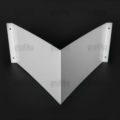 Grafiko | Úhlový držák obdélníkový (3D) - Materiál Hliník, Rozměr 300x150mm