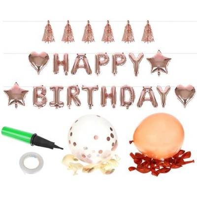 ISO 8866 Sada nafukovacích balónika HAPPY BIRTHDAY